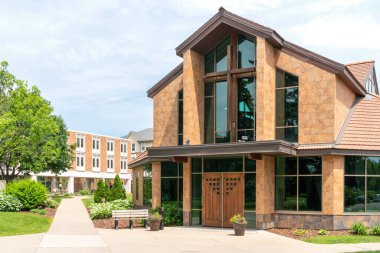 St. Paul, MN / USA - Concordia Üniversitesi 'ndeki Graebner Memorial Chapel.