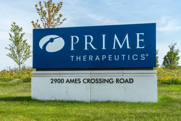 Eagan Usa Июнь 2020 Внешний Знак Логотип Prime Therapeutics — стоковое фото
