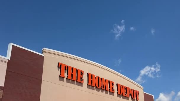 Woodbury Usa Julio 2020 Home Depot Retail Store Exterior Trademark — Vídeos de Stock