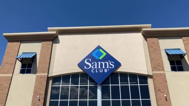 Woodbury Usa July 2020 Sam Club Retail Store Exterior Trademark — Stock Video