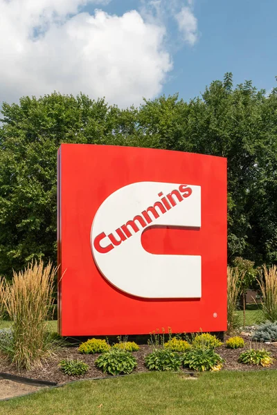 Arden Hills Usa 2020年8月23日 カミンズ製造施設の入り口と商標ロゴ — ストック写真