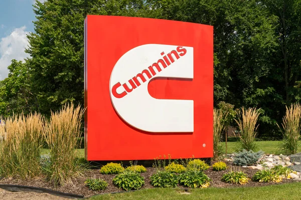 Arden Hills Usa Sierpnia 2020 Wejście Zakładu Produkcyjnego Cummins Logo — Zdjęcie stockowe