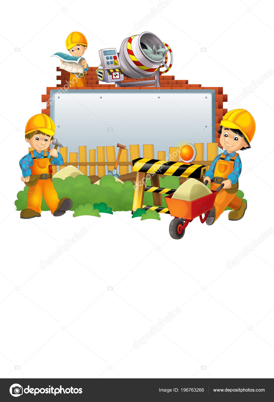 Cartoon Scene Banner Construction Site Elements Workers Illustration Children Stock Photo by ©illustrator_hft 196763266 Cartoon Scene Banner Construction Site Elements Workers Illustration Children Stock Photo by ©illustrator_hft 196763266