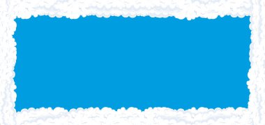 çizgi film sahne bulut çerçeve - metin için yer - çizim çocuklar için ile