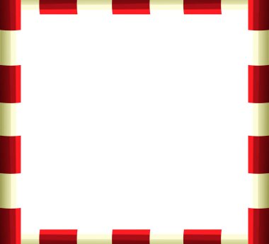 çizgi film sahne çocuklar için çerçeve - kırmızı ve beyaz Polonyalılar - çizim ile