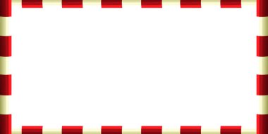 çizgi film sahne çocuklar için çerçeve - kırmızı ve beyaz Polonyalılar - çizim ile