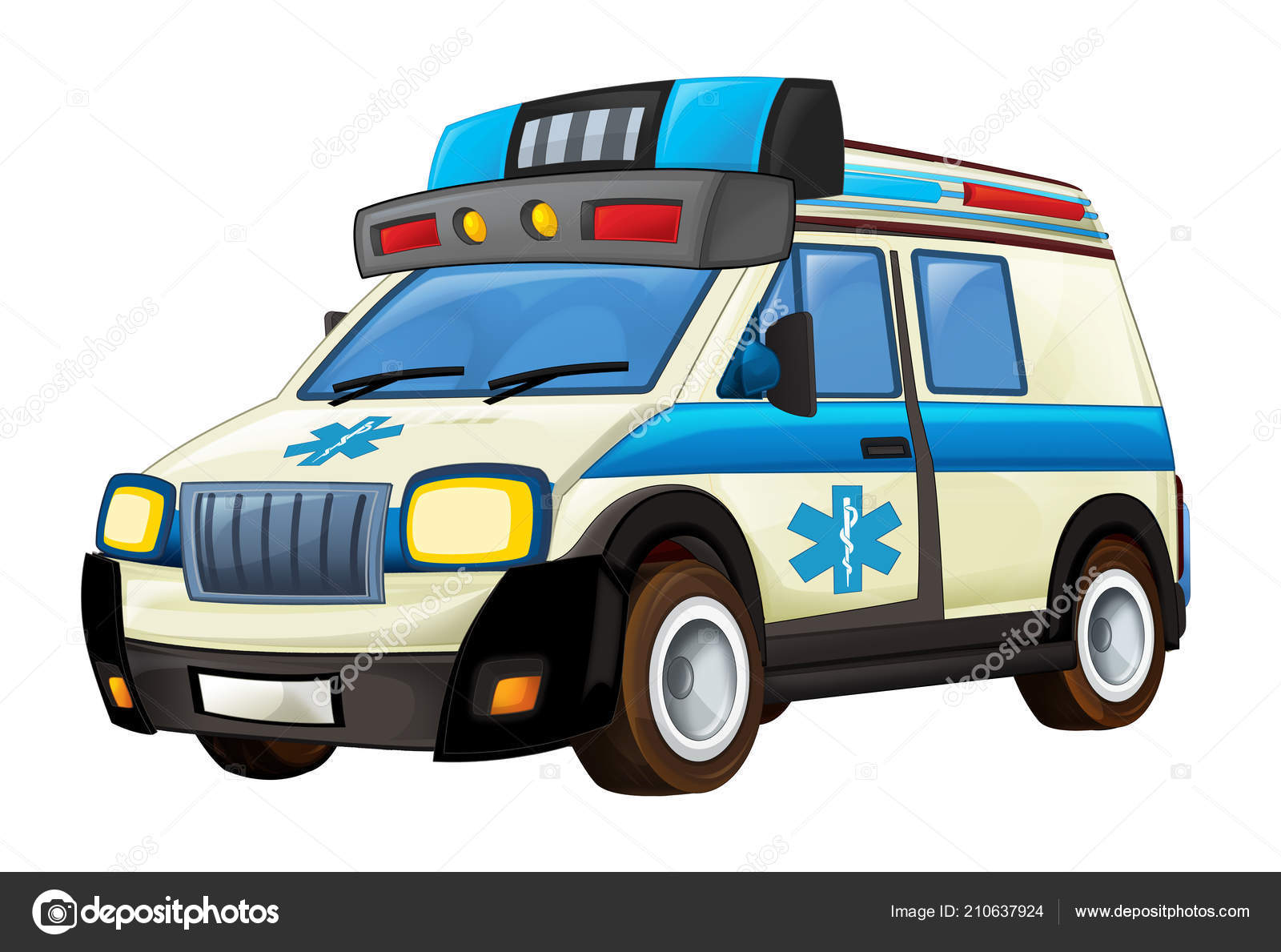 Caricatura de ambulancia fotos de stock, imágenes de Caricatura de  ambulancia sin royalties | Depositphotos