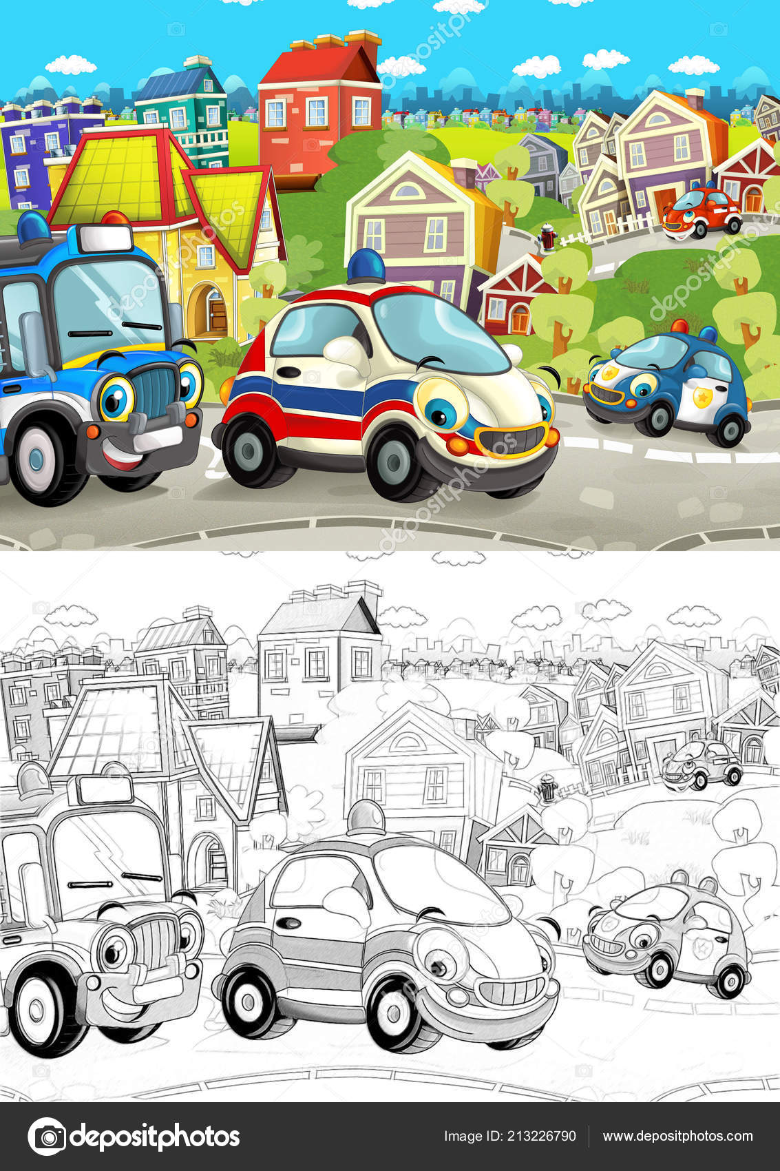Fotos de Desenho animado do carro, Imagens de Desenho animado do carro sem  royalties