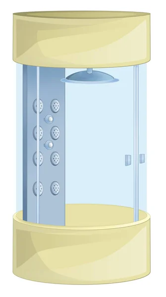 Cartoon Scene Shower Cabin Illustration Children — Stock Photo, Image