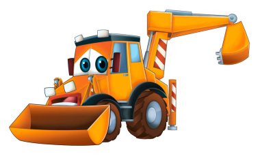 Komik tarak - beyaz arka planda - çocuklar için illüstrasyon karikatür