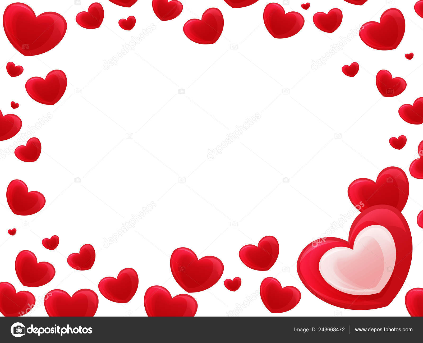 Moldura Desenhos Animados Com Corações Fundo Branco Valentim Ilustração  Para — Fotografias de Stock © illustrator_hft #243668472