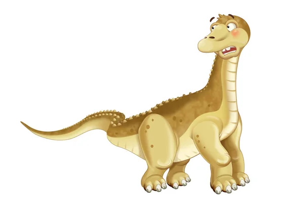 Cartoon Dinosaur Diplodocus Apatosaurus Illustration Children — Stock Photo, Image