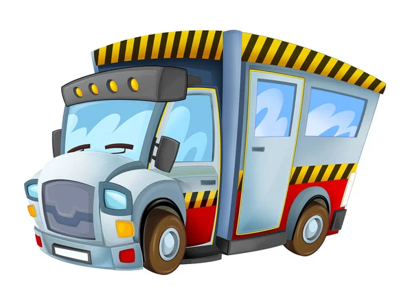 Cartoon Fahrzeug Industrie Auto isoliert auf weißem Hintergrund - illu — Stockfoto
