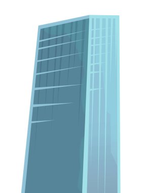 Modern gökdelenli karikatür sahnesi beyaz arka planda izole edilmiş - çocuklar için resimleme