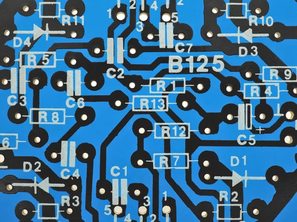 Carte Circuit Imprimé Close — Photo