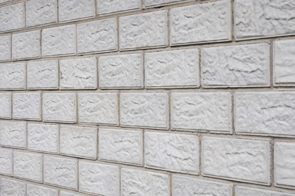 Stěna Domu Šedých Betonových Bloků Pozadí Nebo Tapety Švy Zdiva — Stock fotografie