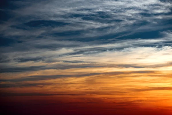 Beautiful Sunset Sky Background Colorful Clouds — Stock Photo, Image