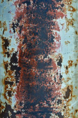 arka plan veya doku için boyalı eski paslı demir
