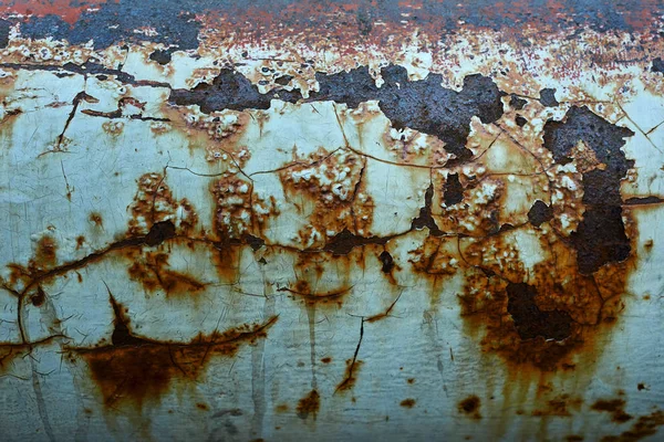 Viejo Hierro Oxidado Pintado Para Fondo Textura —  Fotos de Stock