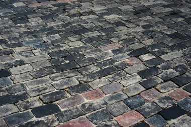 Eski Arnavut kaldırımlı yol için arka plan veya doku