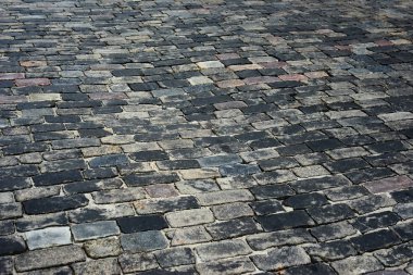 Eski Arnavut kaldırımlı yol için arka plan veya doku