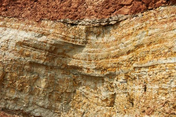 Texture Dry Clay Sea Cliff Sea Coast High Hills Beautiful — Stock Photo, Image