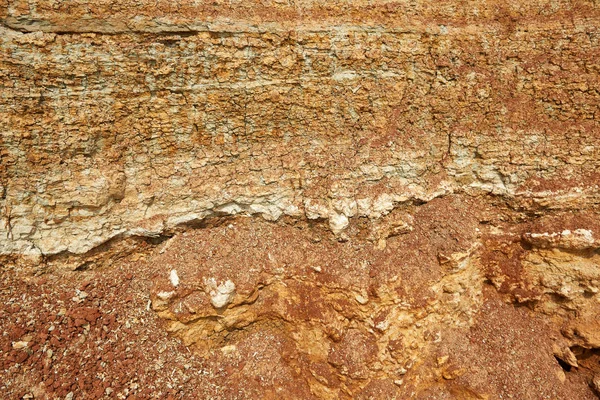 Deniz Cliff Kuru Kil Yalı Yüksek Tepeler Güzel Tabiat Manzarası — Stok fotoğraf