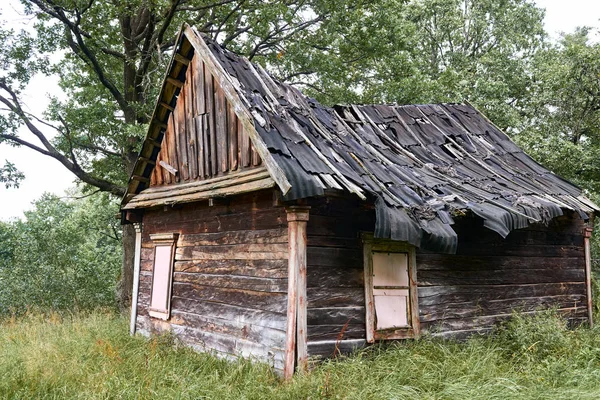 Antigua Casa Madera Bosque — Foto de Stock