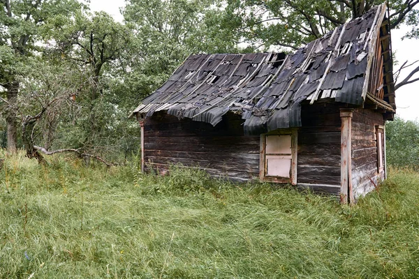 Antigua Casa Madera Bosque — Foto de Stock