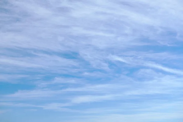 Beautiful Blue Sky Soft Cirrus Clouds Background — Stock Photo, Image