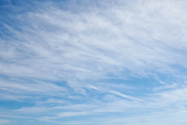 Beautiful Blue Sky Soft Cirrus Clouds Background — Stock Photo, Image