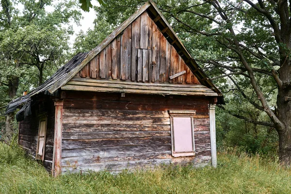 Starý Dřevěný Dům Lese — Stock fotografie