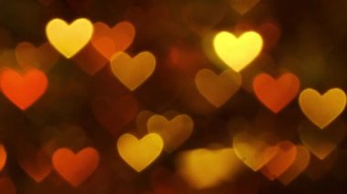 Soyut kalp bokeh kırmızı arka plan rengi