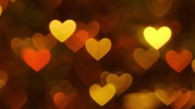 Soyut kalp bokeh arka plan mavi renk