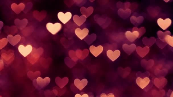 Résumé coeur bokeh fond couleur rouge 