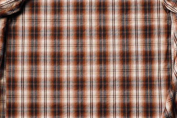 Checkered fabric close up for texture or background — Stock Photo, Image