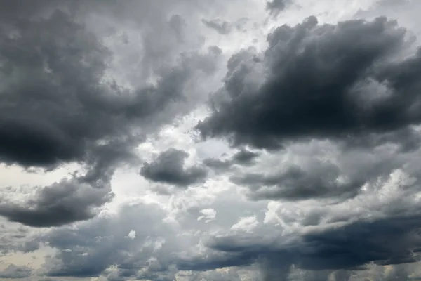 Dark stormy sky with clouds for background — Stock Photo, Image