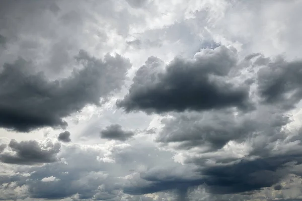 Dark stormy sky with clouds for background — Stock Photo, Image