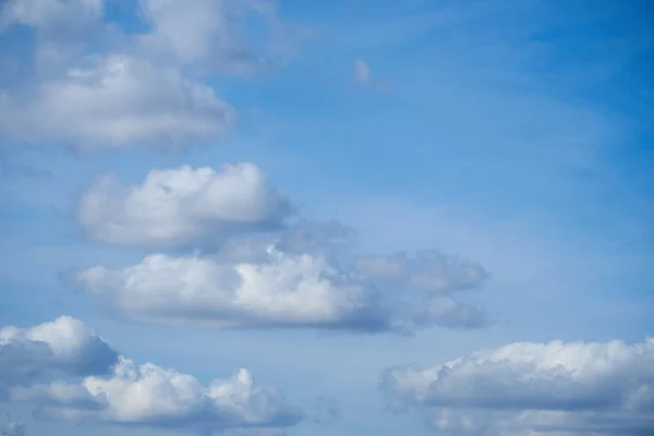 White clouds in blue sky for background — Stock Photo, Image