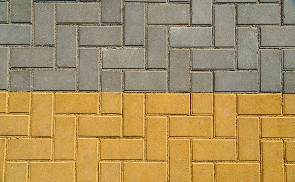 Yellow and grey paving tile for background or texture — Stock Photo, Image