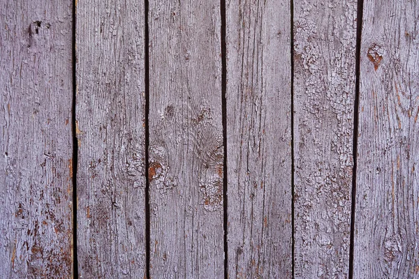 Vintage wood background with peeling paint, purple color — Stock Photo, Image