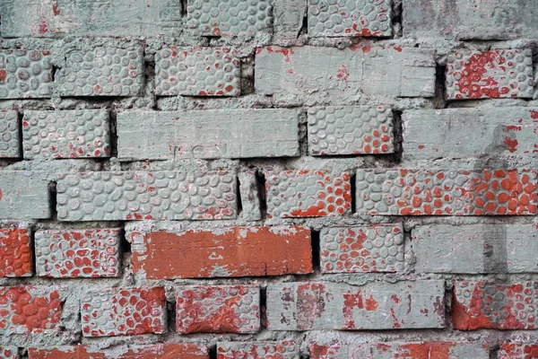 Old Brick Wall Painted Green Background — Stock Photo, Image