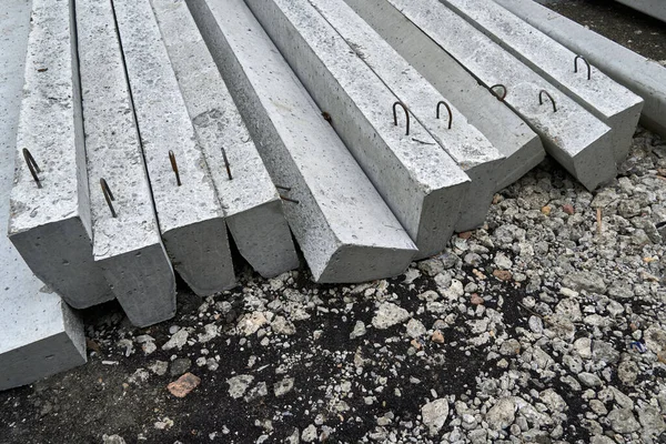 Yol Yapımı Için Yeni Beton Bloklar Kaldırımlar — Stok fotoğraf
