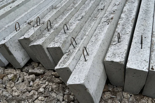 Yol Yapımı Için Yeni Beton Bloklar Kaldırımlar — Stok fotoğraf