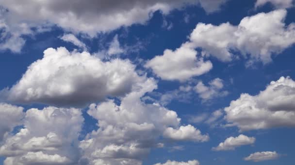 Napközben Fényes Égbolt Gyönyörű Felhők Mint Háttér — Stock videók