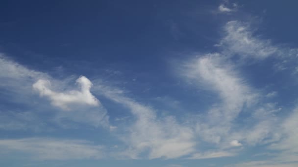 Timelapse Cielo Luminoso Durante Giorno Belle Nuvole Come Sfondo — Video Stock