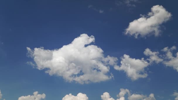 Timelapse Cielo Brillante Durante Día Hermosas Nubes Como Fondo — Vídeo de stock