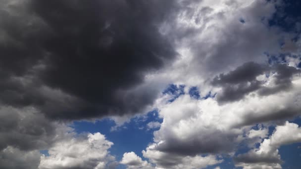 Timelapse Cielo Luminoso Durante Giorno Belle Nuvole Come Sfondo — Video Stock