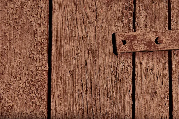 Old Weathered Wood Plank Painted Brown Background — Stock Photo, Image