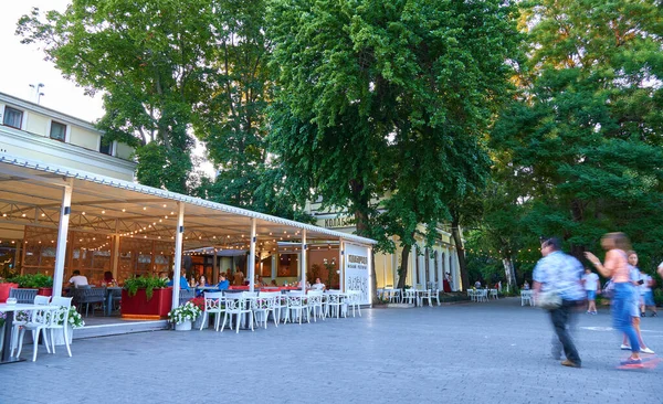 Odessa Ukraine August 2020 City Park Restaurant Deribasovskaya Street — Stock Photo, Image